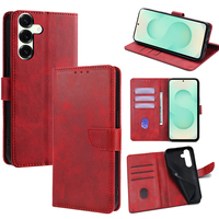 Étui de téléphone à rabat magnétique en cuir PU effet peau avec emplacements pour cartes pour Samsung Galaxy S26 Ultra S25 S24 Plus S23 S22 FE