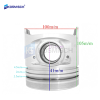 Kits de pistons diesel standard OEM SL-35/T3500-35 avec alésage de 100 mm, ensembles de pistons T3500 OEM SL07-23-200A pour moteur MAZDA