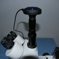 Caméra de microscope numérique USB professionnelle CMOS 5MP 2592*1944 avec objectif relais intégré pour l'inspection de la soudure de circuits imprimés