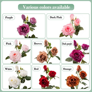 <span class=keywords><strong>Livraison</strong></span> rapide d'usine, roses artificielles de 73 cm, <span class=keywords><strong>fleurs</strong></span> artificielles douces et personnalisables pour la décoration, mariage, Saint-Valentin - Product Image 3