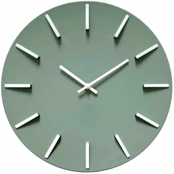 Jam tangan gantung 3D, 13.6 inci skala tidak berdetik jam digital produsen jam dinding dekoratif rumah Modern
