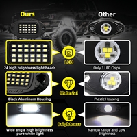 Luces LED Blancas Puras de Alta Intensidad para Chasis de Vehículos, 2, 8, 10, 12, 16 Pods, para Autos, Camionetas, Jeeps y Todoterreno