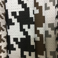 Tissu textile de maison 100% Polyester imprimé jacquard tricoté en trame 280GSM, durable, respirant, résistant aux plis, pour ameublement, voitures et sacs