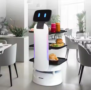 <span class=keywords><strong>Service</strong></span> rapide pour <span class=keywords><strong>restaurant</strong></span> avec grand écran <span class=keywords><strong>Robot</strong></span> de livraison de nourriture Serveur intelligent Navigation automatique pour <span class=keywords><strong>restaurant</strong></span> - Product Image 4