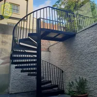 Escalier en colimaçon moderne en fer forgé de qualité supérieure, robuste et durable, pour appartement, villa, usage intérieur