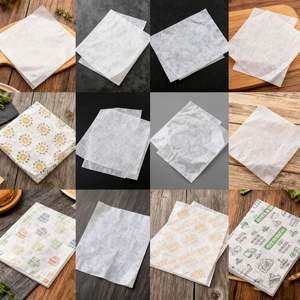 Papier ciré réutilisable pour emballer les aliments, résistant à l'huile, hamburger, sandwich, boulette de riz, rouleau de poulet, logo personnalisé - Product Image 6