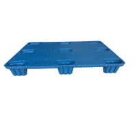 Palette en plastique HDPE 1200x800mm, palette à usage unique, palette d'expédition, palette de stockage en entrepôt, palette de transport de marchandises
