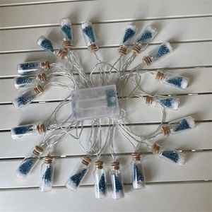 Affascinante moda 10 20 Led <span class=keywords><strong>bottiglia</strong></span> di vetro albero piuma di cono nevoso all'interno della decorazione natalizia luce della stringa per la decorazione della stanza di casa - Product Image 6