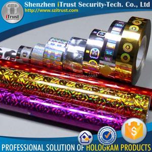 Film de transfert thermique pour étiquettes holographiques personnalisées à positionnement par estampage à chaud - Product Image 3