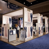 Stand modulaire 20x20 pour salon professionnel avec affichage LED SEG pour les marchés formels d'août à Atlanta 2027