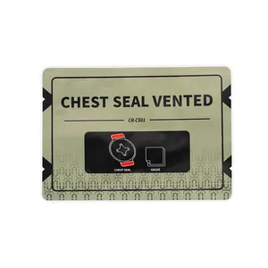 Sello <span class=keywords><strong>de</strong></span> pecho <span class=keywords><strong>de</strong></span> emergencia con ventilación, <span class=keywords><strong>primeros</strong></span> <span class=keywords><strong>auxilios</strong></span>, vendaje <span class=keywords><strong>de</strong></span> 4 agujeros, sello <span class=keywords><strong>de</strong></span> pecho con ventilación - Product Image 1
