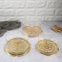 Vente chaude fournitures de cuisson cuire 4 "6" 8 "10" boîte à gâteau en mousseline de soie Mousse couche ronde fromage Transparent épaissi boîte à gâteau d'anniversaire