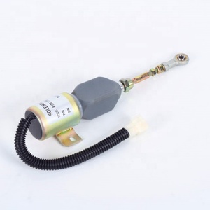 Vanne solénoïde d'extinction de flamme 24V 6108-1115030 pour excavatrice YC85 YC135 - Product Image 1