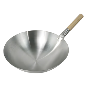 Utensilios de cocina de hierro fundido <span class=keywords><strong>King</strong></span> <span class=keywords><strong>Wok</strong></span> de 13 pulgadas con mango de madera para el hogar, restaurante, comercial, hoteles, características, estufa de gas, olla y tapa - Product Image 4