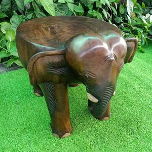 ม้านั่งไม้รูปช้าง เฟอร์นิเจอร์รูปช้าง เก้าอี้ไม้รูปช้าง ทนทาน ตกแต่งบ้านน่ารัก ขนาด 8 นิ้ว - Product Image 5