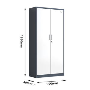 Almacenamiento de muebles de Metal blanco Archivador de acero negro Archivador de acero inoxidable de 4 capas Muebles de oficina en casa - Product Image 3