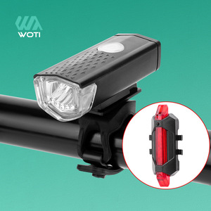 Luz Delantera para Bicicleta Woti 2255 LED, Carga USB, Luz para Ciclismo Nocturno, Luz para Bicicleta de Montaña, Impermeable IPX4, Plástico - Product Image 1