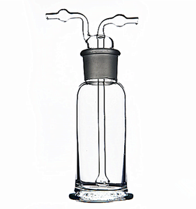 Frascos de lavado de gas de vidrio de laboratorio personalizados de alta calidad de 250ml y 500ml Botella de lavado de gas de vidrio de laboratorio personalizada de alta calidad - Product Image 1