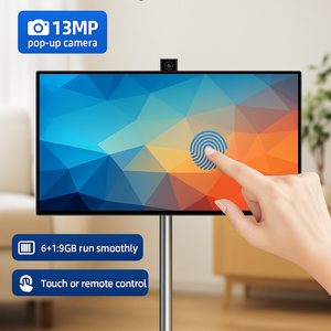 27 inch xách tay thông minh TV với built-in pin <span class=keywords><strong>Android</strong></span> Màn hình trên bánh xe màn hình cảm ứng hiển thị cho ngoài trời live streaming - Product Image 5