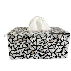 Indian Exporter Luxury Tissue Box Modern Design Tissue Box Cover for <b>Car</b>, <b>Table</b> & Workspace Cover For Home Decor Elegant Design - Product Image 3