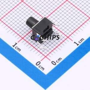 SMG-01-H075A1 Tactile Switch DIP-4P,6x6mm Switch Single Pole Single Throw Round Button 2.5N 6mm - Product Image 2