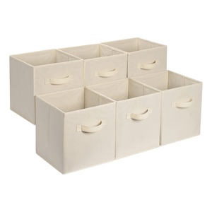 Panier de <span class=keywords><strong>rangement</strong></span> pliable en tissu non tissé pour enfants, personnalisable en couleur OEM, en forme de cube - Product Image 2