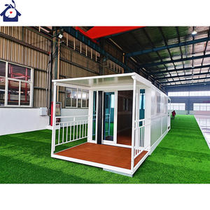 Mini casa contenedor plegable prefabricada aislada de invierno con marco de estructura de acero ligero envío casa prefabricada plegable - Product Image 4