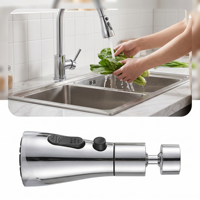 SANIVITAL Accessoires de Robinet de Cuisine Économiseur d'Eau, Tête de Pulvérisation Facile à Installer pour la Maison