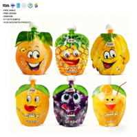 Feiao BPA-vrije speciale fruitvormige Doypack zakken met tuit, op maat gemaakte staande plastic VMPET gelamineerde sapverpakkingen met tuit