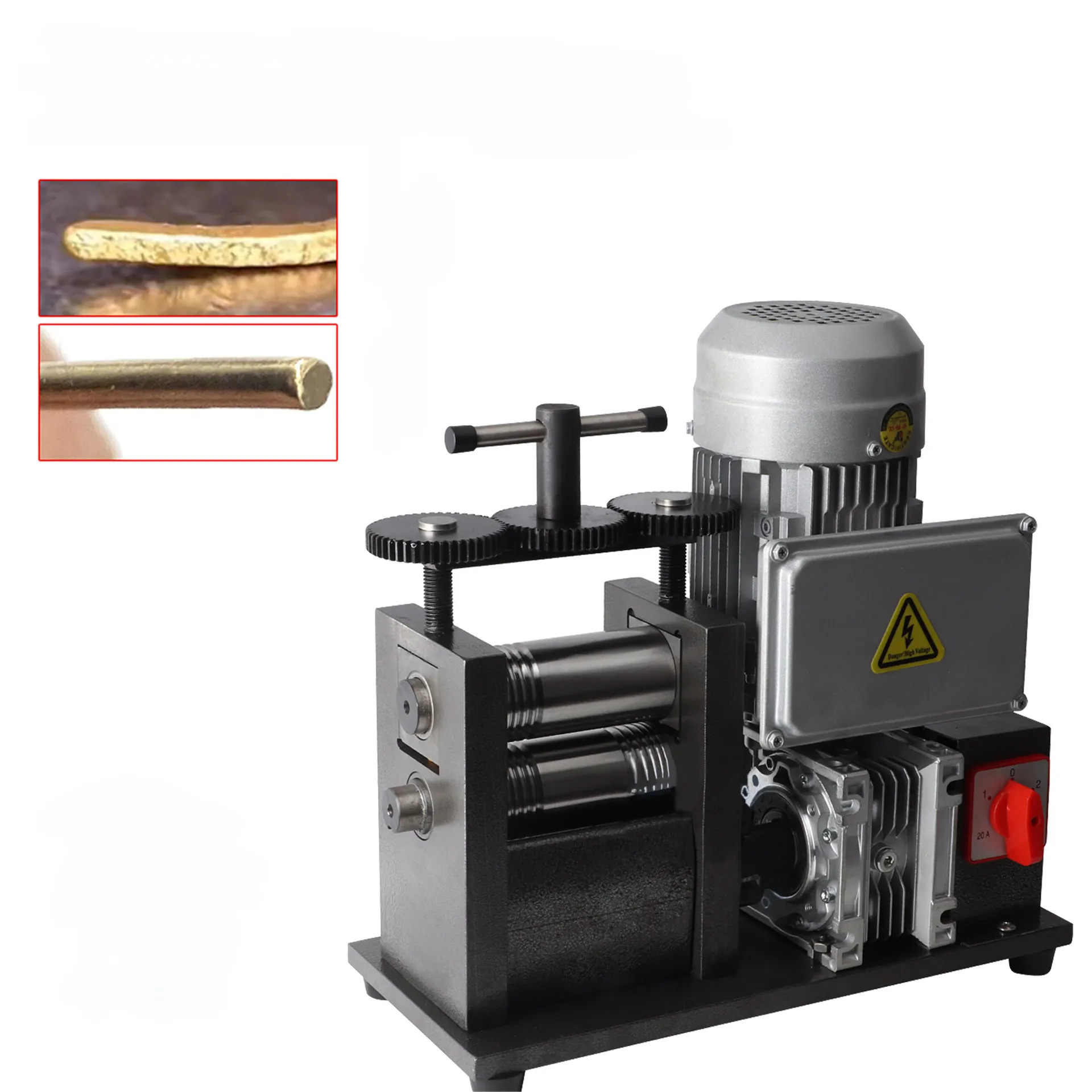 Electric gold and silver jewelry crimping plate machine processing equipment bracelet making