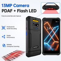 Ordinateur portable robuste Android 14.0 avec processeur octa-core 2,2 GHz, 6 Go de RAM + 64 Go de ROM, IP67, lecteur de codes-barres 1D/2D, écran 5,5 pouces
