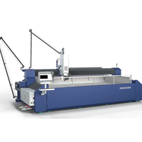 Machine de découpe à jet d'eau CNC industrielle à 5 axes pour découpe de précision de métaux, pierres et composites avec contrôle automatique
