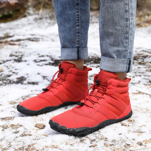 Unisex Winter Snow <b>Boots</b> Ankle High Waterproof Warm Breathable Anti Slip Rubber Outsole EVA Midsole Plush Lining Synthetic Upper - Product Image 4