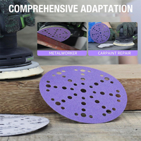 Disque de ponçage 150 mm, disque de papier abrasif, disque de ponçage céramique à crochet et boucle de 6 pouces pour le polissage