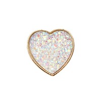 Breloques de chaussures en alliage DIY en forme de cœur et de nœud avec pierres, boucles détachables pour sabots, accessoires pour femmes compatibles avec les sabots