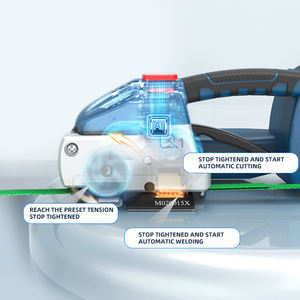 เครื่องรัดกล่องอัตโนมัติเต็มรูปแบบ แรงดึงสูง ใช้สายรัด PET ใช้พลังงานจากแบตเตอรี่ รุ่น Q1 แบบมือถือ - Product Image 5