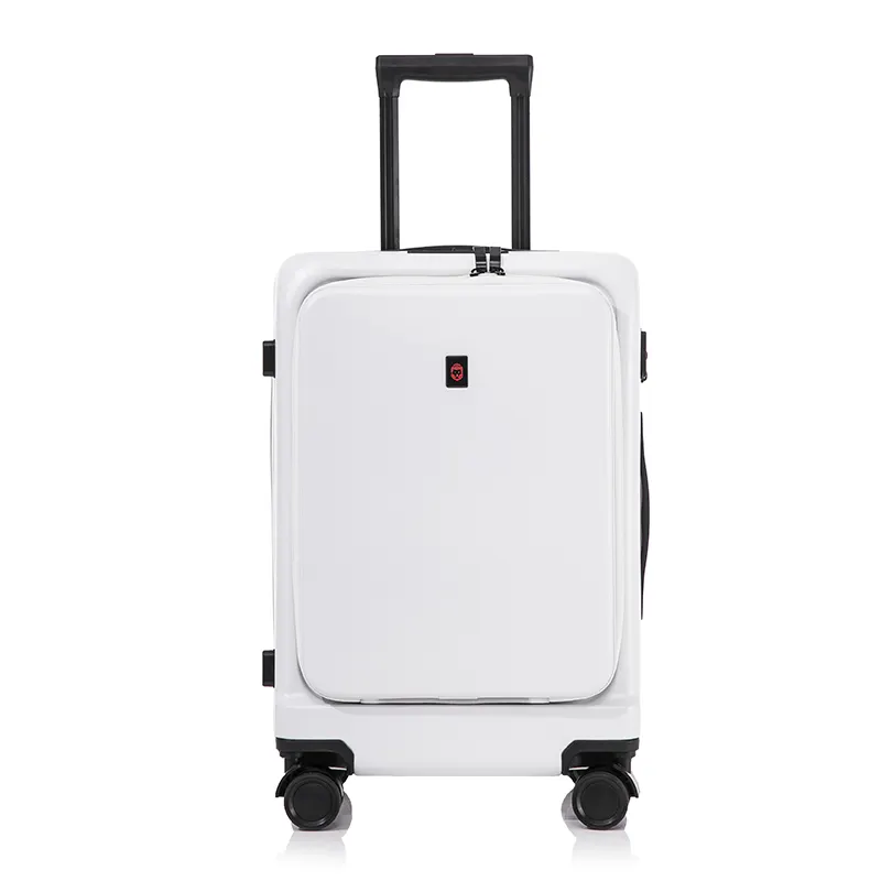 Groothandel 4 Wielen Multifunctionele Koffer Zwart Roller Businesscase Laptop Trolley Tas Voor Laptop Bagage