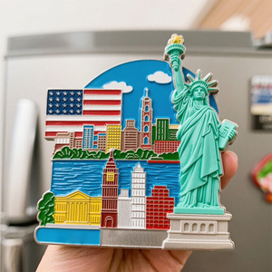 Bán Buôn Thời Trang Loạt Các Phong Cách USA Kim Loại Tủ Lạnh Nam Châm Tùy Biến Du Lịch Tủ Lạnh Nam Châm - Product Image 5