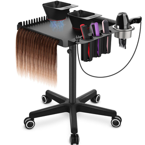 Z Hair Tray Adjustable Mobile Storage Rack <b>Tool</b> Cart Barbershop Hair Salon Salon Cart - Product Image 1