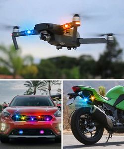 Luz Estroboscópica LED Portátil de 7 Colores, Luz Trasera Anticolisión para Bicicleta, Plástico ABS, Mini USB Recargable, Luz de Advertencia Intermitente Nocturna - Product Image 6