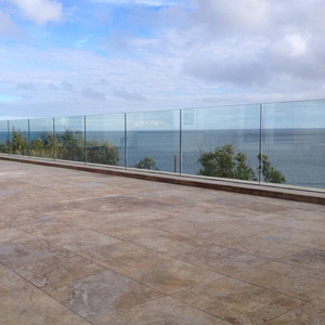 Da incasso in alluminio montata u canale ringhiera in vetro senza telaio <span class=keywords><strong>per</strong></span> la piattaforma balcone balaustra - Product Image 2
