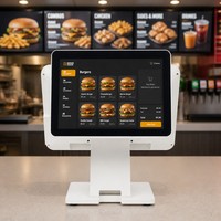 Оптовая продажа: 15,6-дюймовая сенсорная POS-система с двумя экранами, POS-терминал «Все в одном» для розничных магазинов и ресторанов
