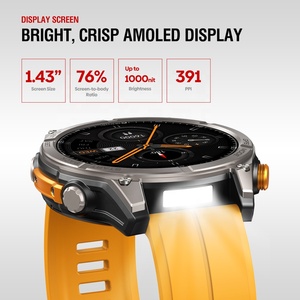นาฬิกาอัจฉริยะ Zeblaze Stratos 4 พร้อม GPS ในตัว แบตเตอรี่ 500mAh หน้าจอ AMOLED HD รองรับกีฬามากกว่า 170 ประเภท ติดตามการนอนหลับ กันน้ำ 5ATM สำหรับผู้ชายและผู้หญิง - Product Image 4