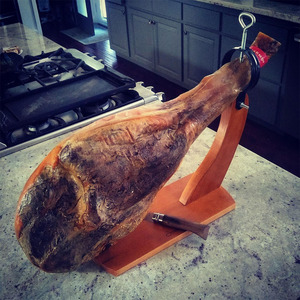 Soporte para Jamón <span class=keywords><strong>España</strong></span> - Jamonero de Madera para Jamones Españoles y Prosciutto Italiano - Product Image 5