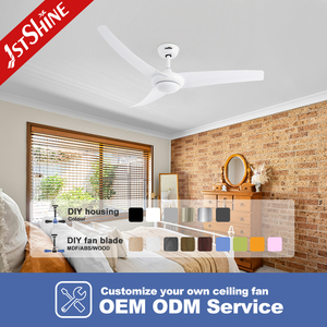 1stshine Ventilateur de Plafond Led Maison Blanc ABS Lames Installation Facile Ventilateur de Plafond Silencieux Avec Lumière Led - Product Image 4