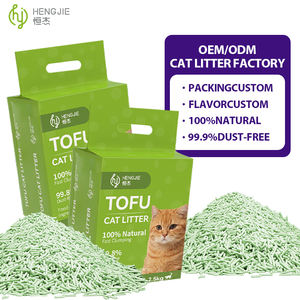 Litière pour chat en tofu biodégradable et écologique, 2,5 kg, sans poussière, hautement absorbante, à agglomération rapide, pour les familles multi-chats - Product Image 2