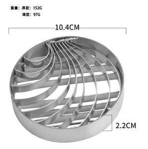 Molde de Acero Inoxidable para Conchas, de Doble Cara, para Pan Dulce y Pan <span class=keywords><strong>Mexicano</strong></span>, Apto para Lavavajillas y Horno, Grado Alimenticio - Product Image 5