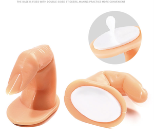 Support d'entraînement réglable en plastique pour faux ongles, présentoir adhésif pour échantillons, outil de manucure pour la formation en nail art - Product Image 1