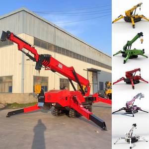 मोबाइल स्पाइडर क्रेन 1 टन 5 टन 8टन 10 टन टेलीस्कोपिक बूम 360 डिग्री मिनी क्रॉलर हाइड्रोलिक क्रेन फ्लाई जिब के साथ 14 मीटर - Product Image 4