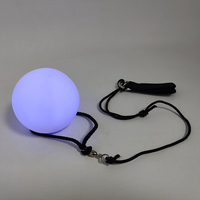Yuvarlak şekil RGB renk değişimi yanıp sönen LED top ışık Up Mood lambası gece lambası yumuşak 7 renk değiştirme Poi LED topu